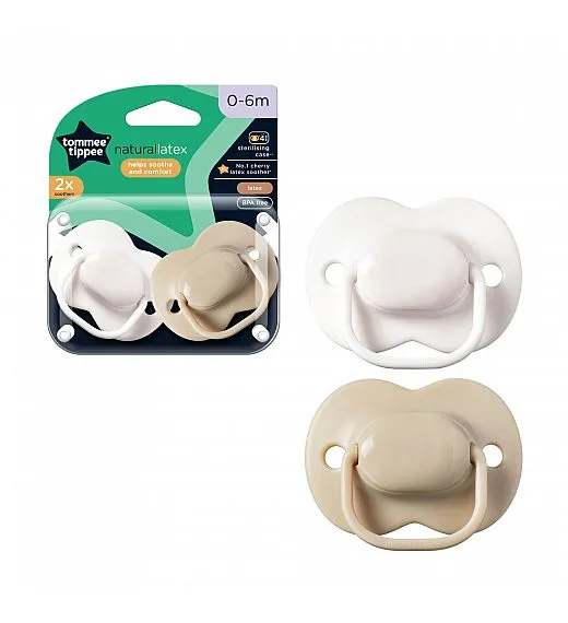 Tommee Tippee tolažilna duda - lateks , cherry, 0-6m, 2/1 433532 Tommee Tippee