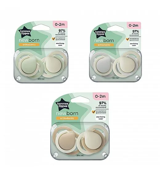 Tommee Tippee tolažilna duda - silikon , 0-2m, uni, 2/1 433582 Tommee Tippee