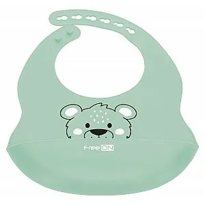 FreeON slinček silikonski medo green 49423