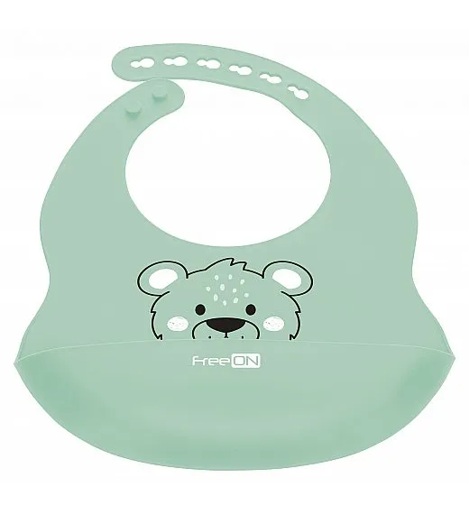 Silikonski podbradnik Medo Green FreeON