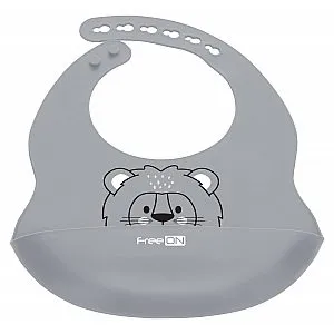 FreeON slinček silikonski lev gray 49430
