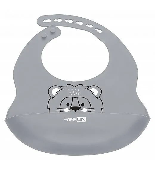 FreeON slinček silikonski lev gray 49430 FreeON