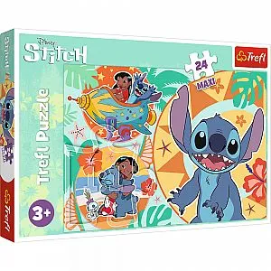 Trefl Sestavljanka Maxi 23 delna  Lilo & Stich srečen dan 14365
