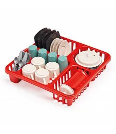 Ecoiffier set posode na odcejevalniku, 30 cm Ecoiffier set posode na odcejevalniku, 30 cm