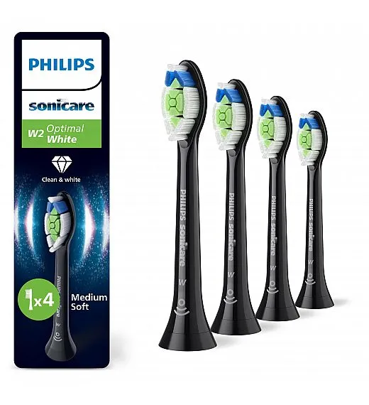 Sonicare HX6064/88 nastavek Optimal White 4/1, black Sonicare