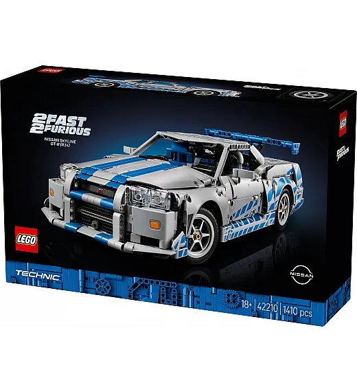 Kocke Technic Avtomobil 2 Fast 2 Furious Nissan Skyline GT-R (R34) 42210 Lego