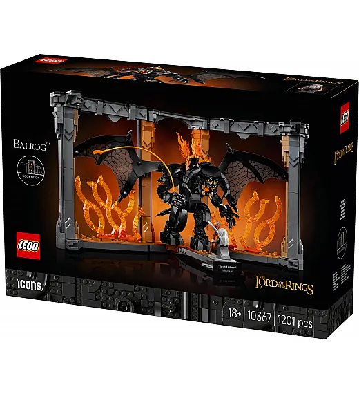 Kocke Icons Gospodar prstenova: Balrog u kutku među knjigama 10367 Lego