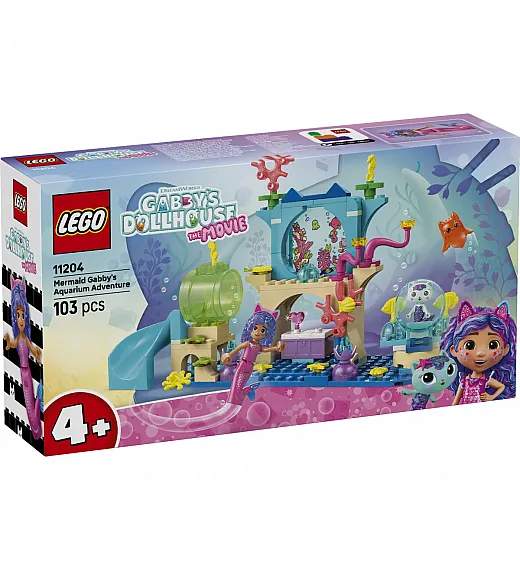 Kocke Gabby's Dollhouse Pustolovščina v akvariju z morsko deklico Gabi 11204 Lego
