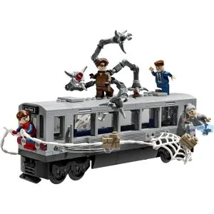 Lego® Super Heroes 76321 Spider-Man proti Doc Ocku, prizor na podzemnem vlaku
