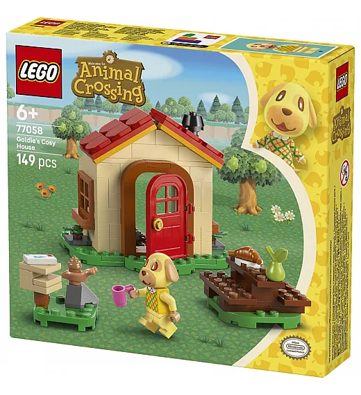 LEGO® Animal Crossing™  77058 Goldie v svoji udobni hiši Lego