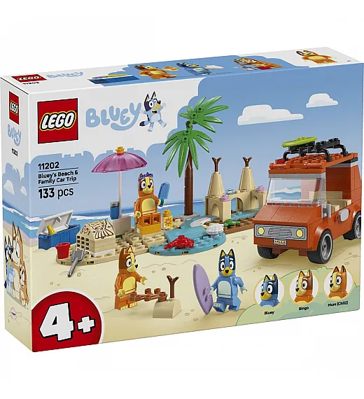 Kocke Bluey - Bluey na obiteljskom izletu na plažu 11202 Lego