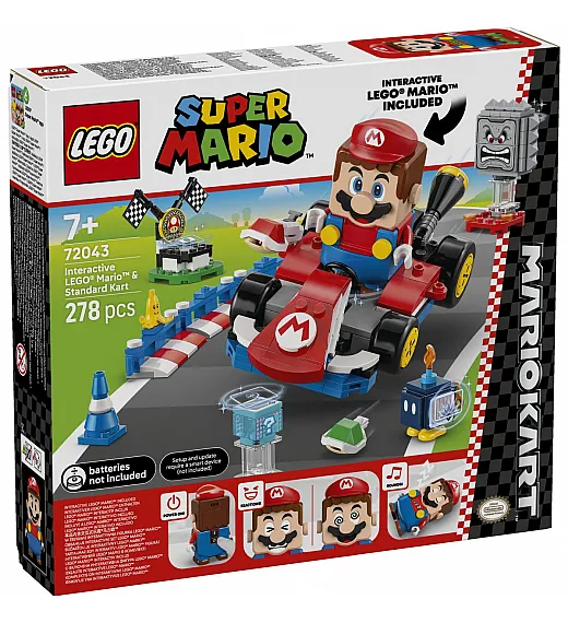 Lego® Super Mario™ 72043 Mario Kart™ – Interaktivni LEGO® Mario™ & Standard Kart Lego