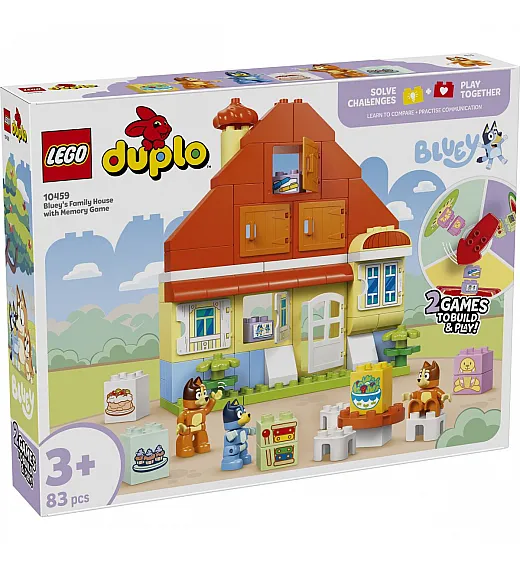 Kocke Duplo Kuća Blueyne obitelji s igrom pamćenja 10459 Lego