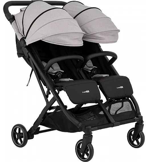 FreeON voziček za dvojčke Active Twin siva 82801 FreeON
