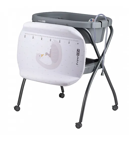 FreeON stojalo z banjico Swan in s previjalno podlogo grey 85789 FreeON