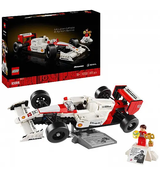 Lego kocke Icons McLaren MP4/4 i Ayrton Senna 10330