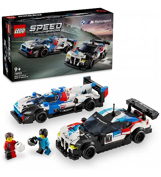 Lego kocke Speed Champions Trkaći automobili BMW M4 GT3 i BMW M Hybrid V8 76922