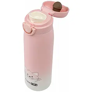 Termo steklenička 480 ml muca pink