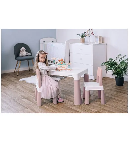 FREEON stol i dvije stolice Neo,roza FreeON