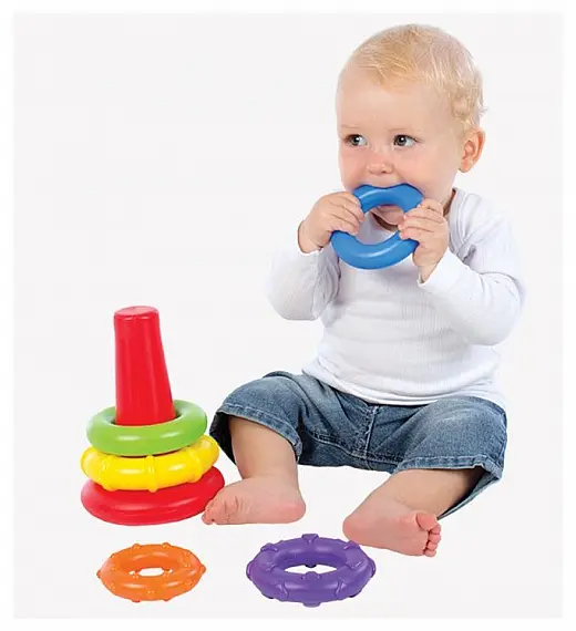 PLAYGRO stup s obručima 4011455 Playgro