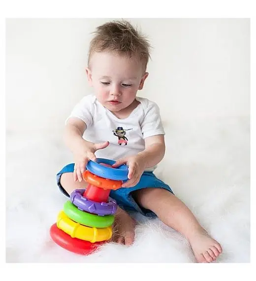 PLAYGRO stup s obručima 4011455 Playgro