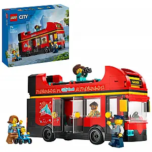 Lego kocke City Crveni turistički autobus na kat 60407