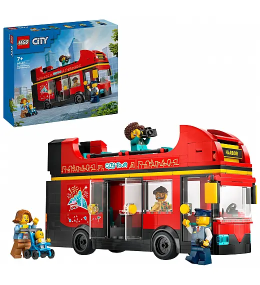 Lego kocke City Crveni turistički autobus na kat 60407 Lego