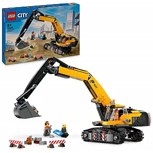 Lego kocke City Žuti građevinski bager 60420