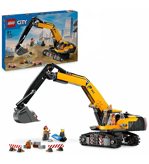 Lego kocke City Žuti građevinski bager 60420 Lego