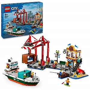 Lego kocke City Gradska luka s teretnim brodom 60422