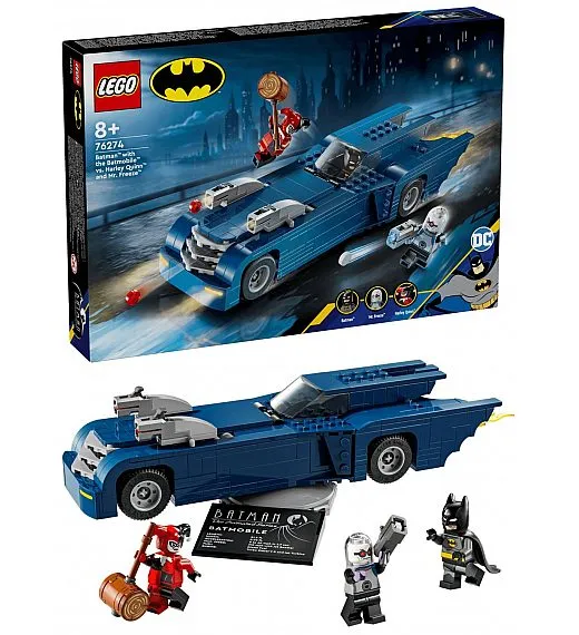 Lego kocke Super Heroes Batman i Batmobile protiv Harley Quinn i Mr. Freezea 76274 Lego