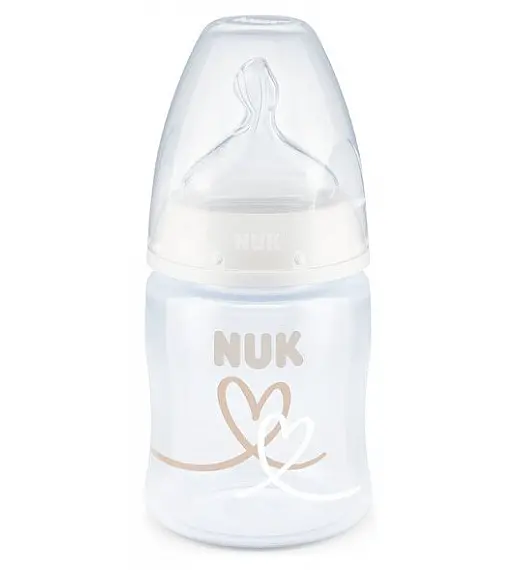 Nuk steklenička plastična FC+ z vrgrajenim temperaturnim indikatorjem 150ml silikon 0-6m NUK