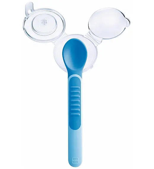 MAM žlice set 2 mekane sa poklopcem 6+mj 504495 MAM