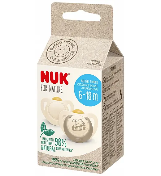 NUK duda varalica - lateks For Nature For Nature 6-18m, 2/1 NUK