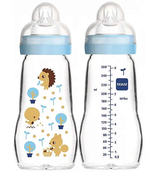 MAM staklena bočica 260 ml 2+mj sort 638053 MAM