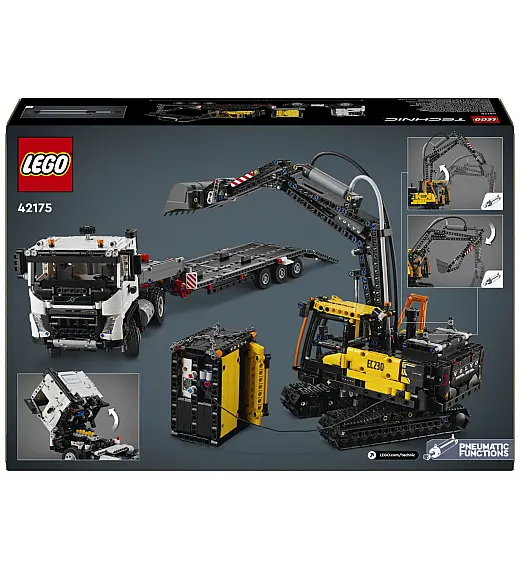 Kocke Technic Kamion Volvo FMX i električni bager EC230 42175 Lego