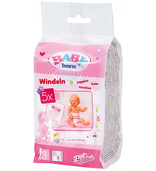 Zapf Baby Born Pleničke, 5 kos Zapf Baby Born