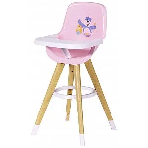 Drvena visoka stolica Zapf Baby Born