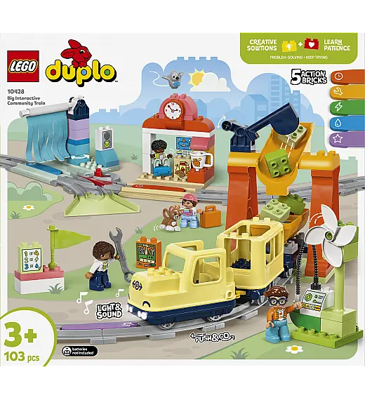 Kocke  Duplo Velik interaktiven skupni vlak 10428 Lego