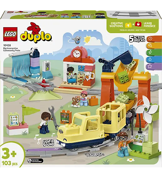 Kocke  Duplo Velik interaktiven skupni vlak 10428 Lego