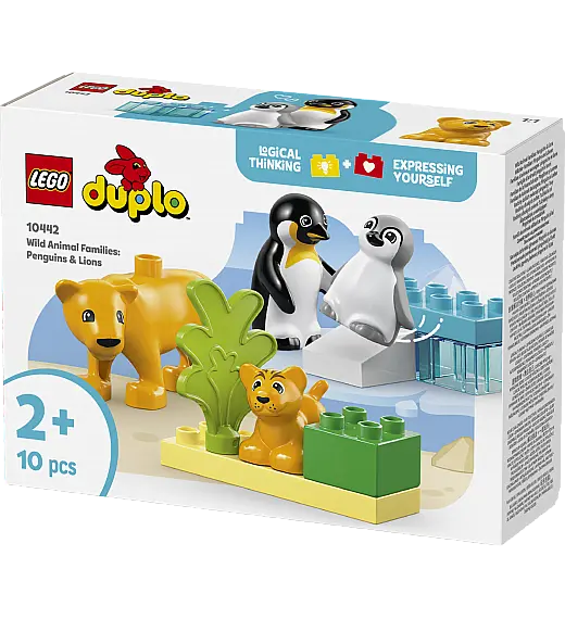 Kocke Duplo Obitelji divljih životinja: pingvini i lavovi 10442 Lego