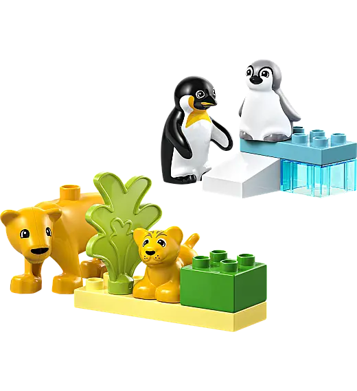 Kocke Duplo Obitelji divljih životinja: pingvini i lavovi 10442 Lego