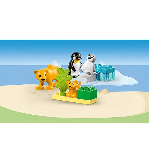 Kocke Duplo Obitelji divljih životinja: pingvini i lavovi 10442 Lego