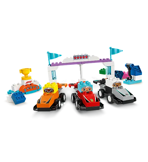 Kocke Duplo Dirkalniki in dirkalci ekipe F1® 10445 Lego