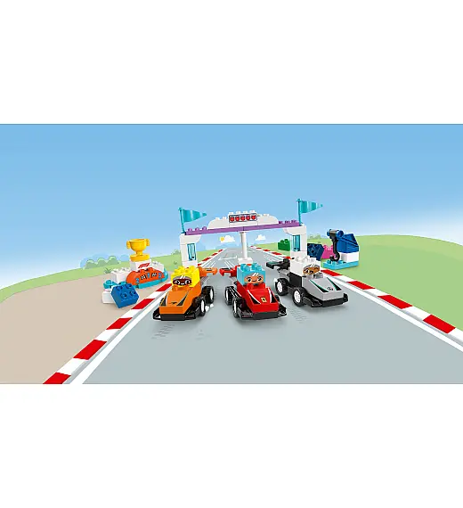 Kocke Duplo Dirkalniki in dirkalci ekipe F1® 10445 Lego