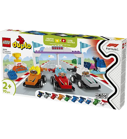 Kocke Duplo Dirkalniki in dirkalci ekipe F1® 10445 Lego