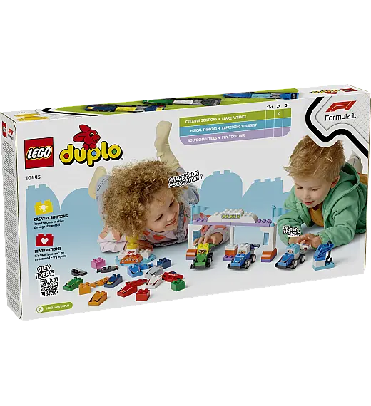 Kocke Duplo Dirkalniki in dirkalci ekipe F1® 10445 Lego