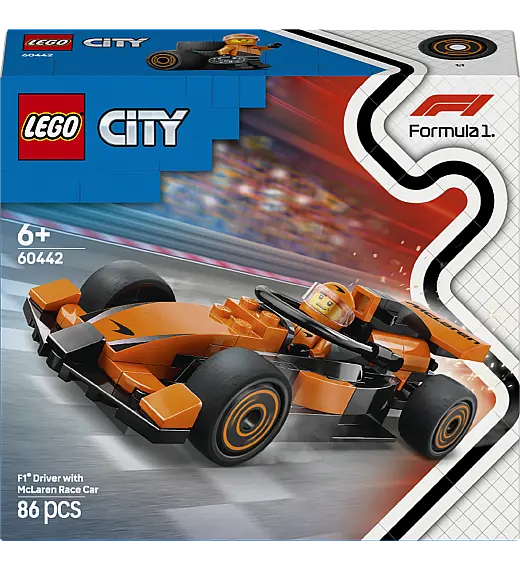 Lego® City 60442 Voznik F1® z dirkalnikom McLaren Lego