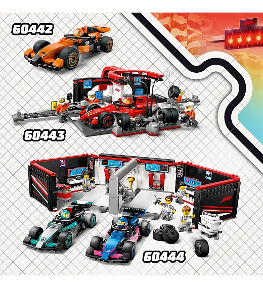 Lego® City 60442 Voznik F1® z dirkalnikom McLaren Lego