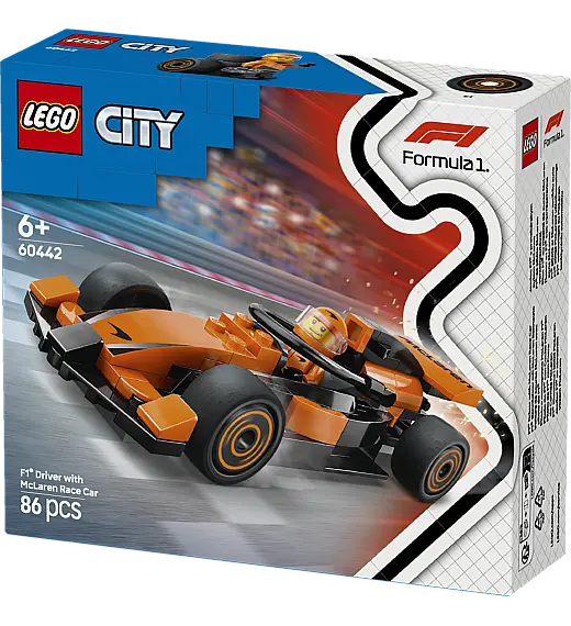 Lego® City 60442 Voznik F1® z dirkalnikom McLaren Lego